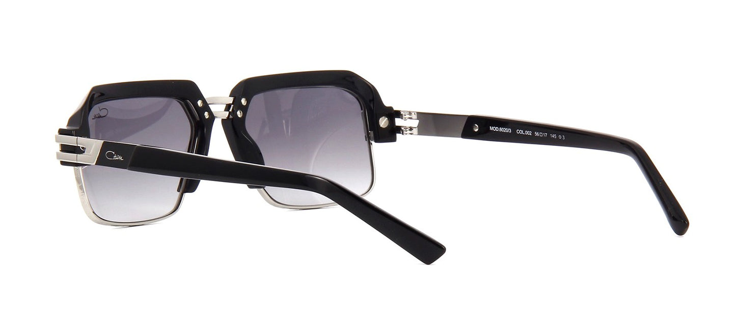 CAZAL 6020/3 Black Silver/Grey Shaded (002) Sunglasses