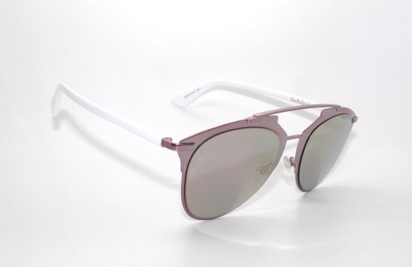 Christian Dior REFLECTED Pink White/Grey Rose Gold Mirroed Sunglasses