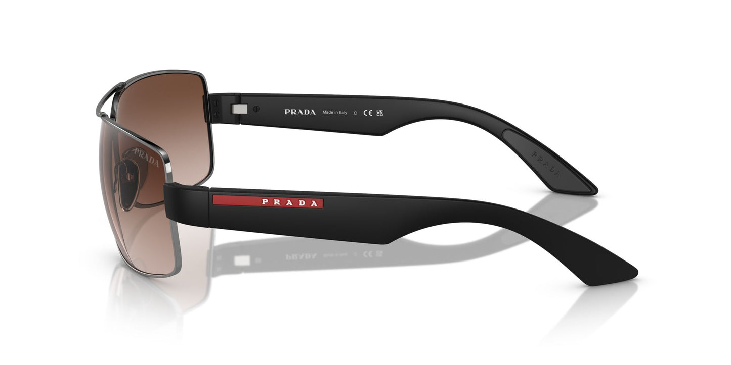 Prada Linea Rossa PS 50ZS Gunmetal/Brown Sunglasses