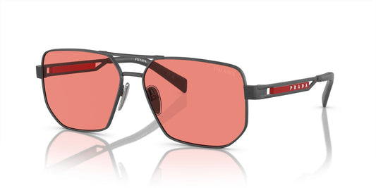 Prada Linea Rossa PS 51ZS Matte Grey/Pink Sunglasses