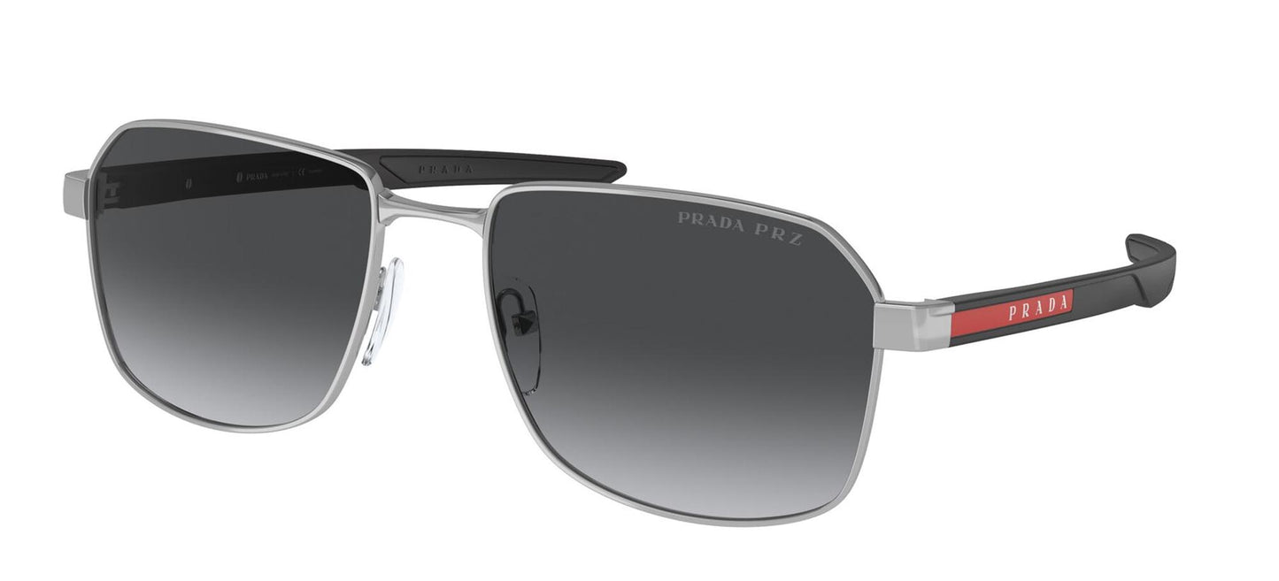 Prada Linea Rossa PS 54WS Silver/Grey Polarized Sunglasses