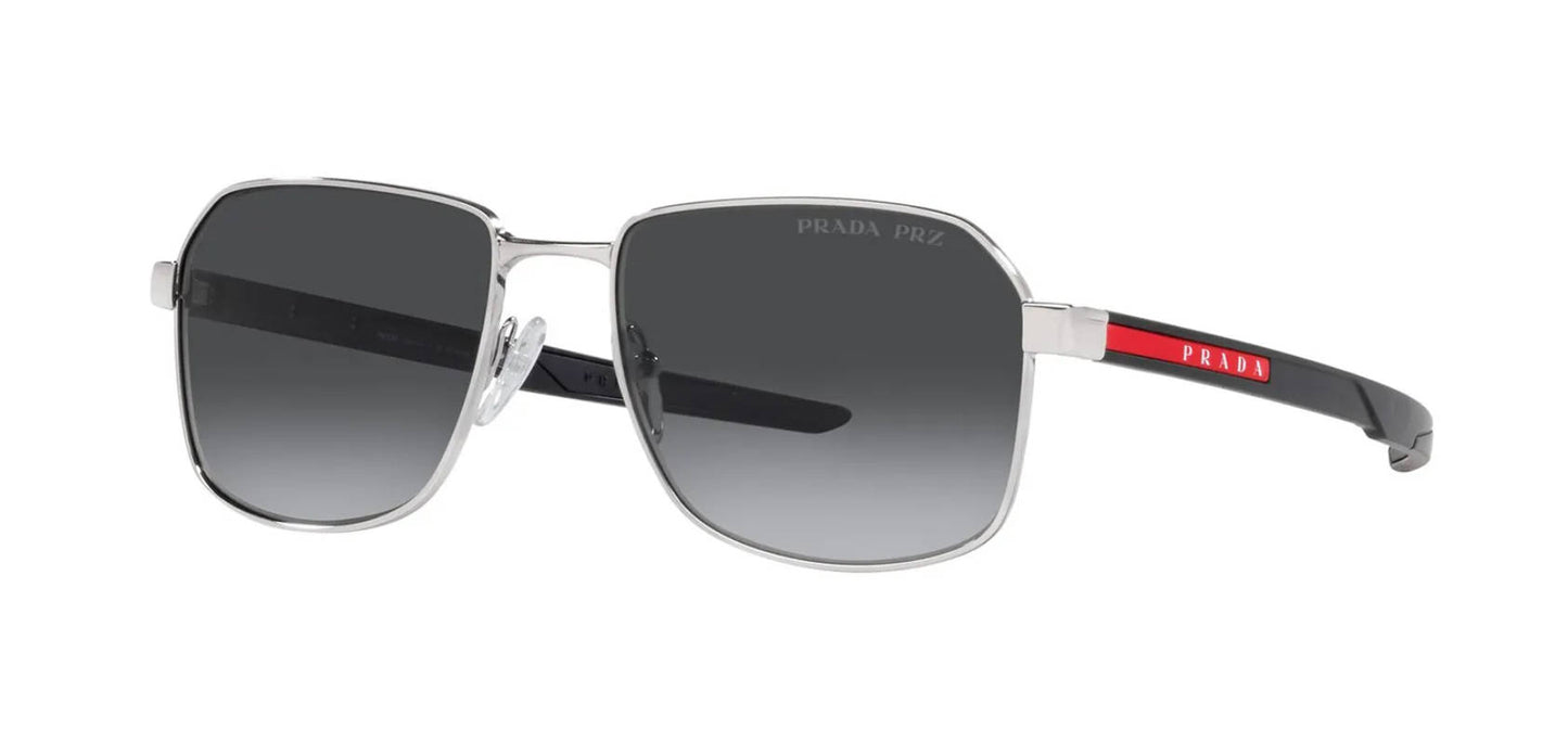 Prada Linea Rossa PS 54WS Silver/Grey Polarized Sunglasses