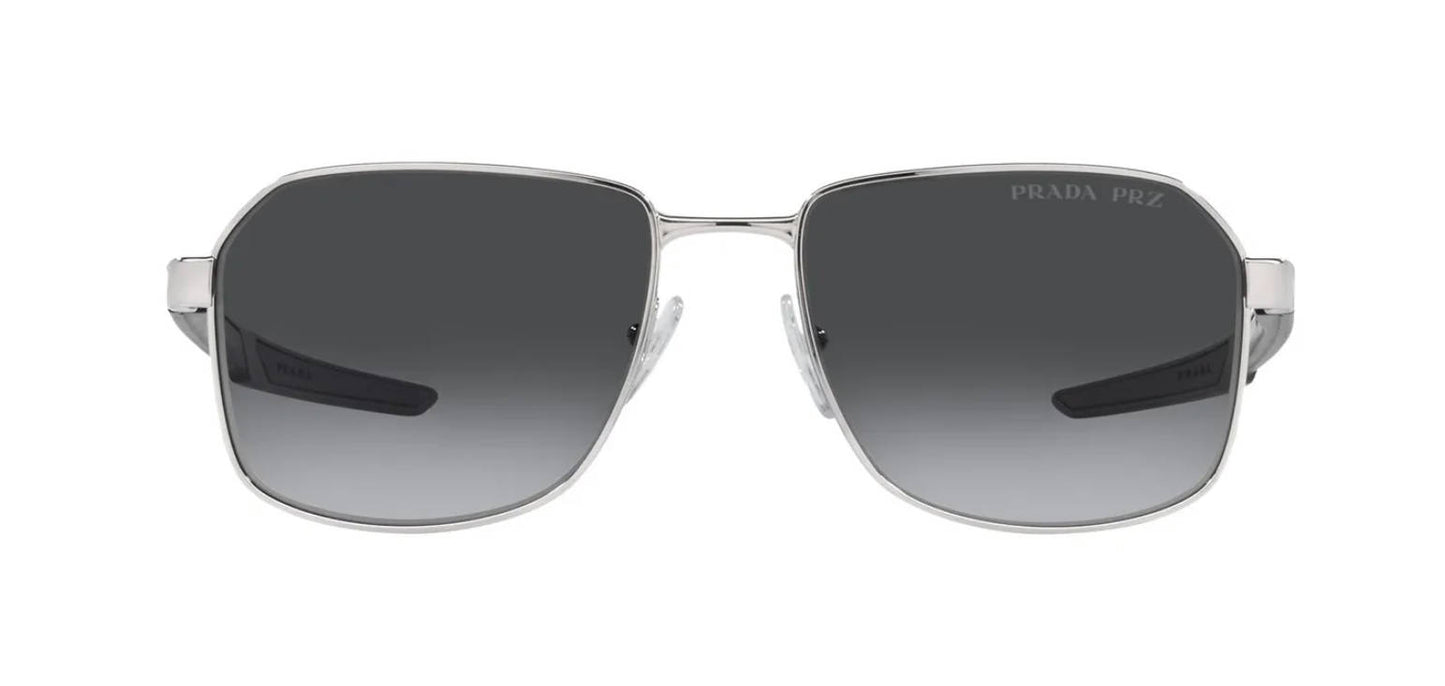 Prada Linea Rossa PS 54WS Silver/Grey Polarized Sunglasses