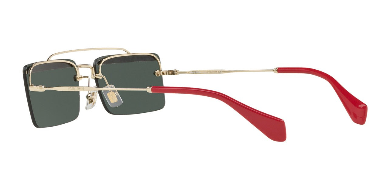 Miu Miu SOCIETE SMU59T Pale Gold/green Sunglasses