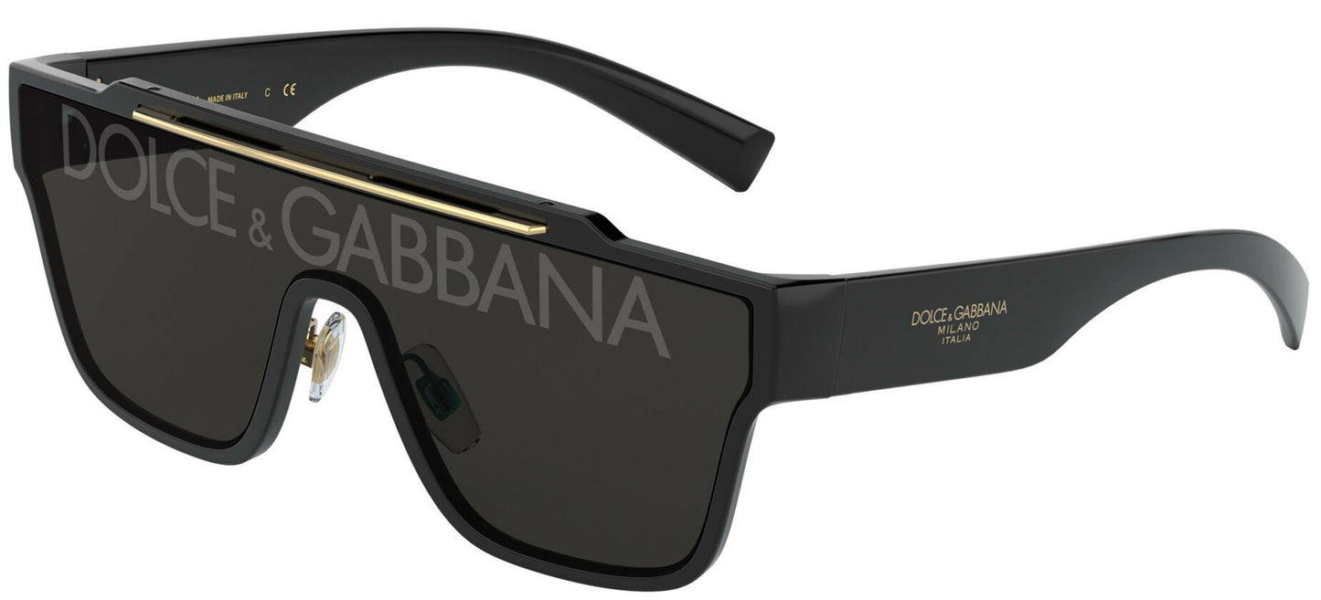 Dolce & Gabbana VIALE PIAVE 2.0 DG 6125 Black/Dark Grey Sunglasses